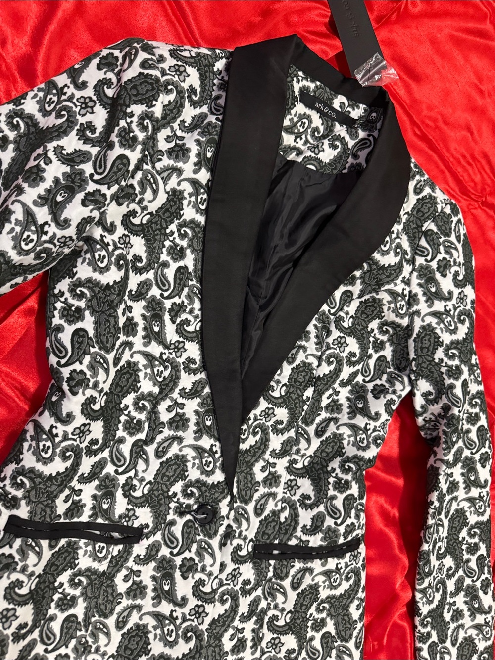 WOW POSHMARK - Authentic Ark & Co. NWT Paisley Blazer - Picture 3 of 10